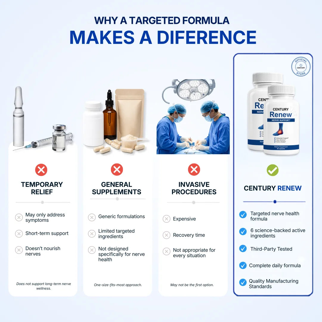 Century Renew comparison